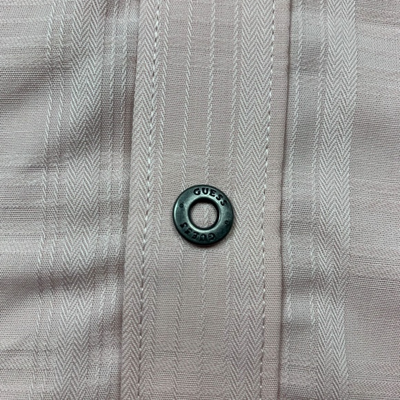 Guess Mens Short Sleeve SS Angelo pink New With Tags - Picture 5 of 8